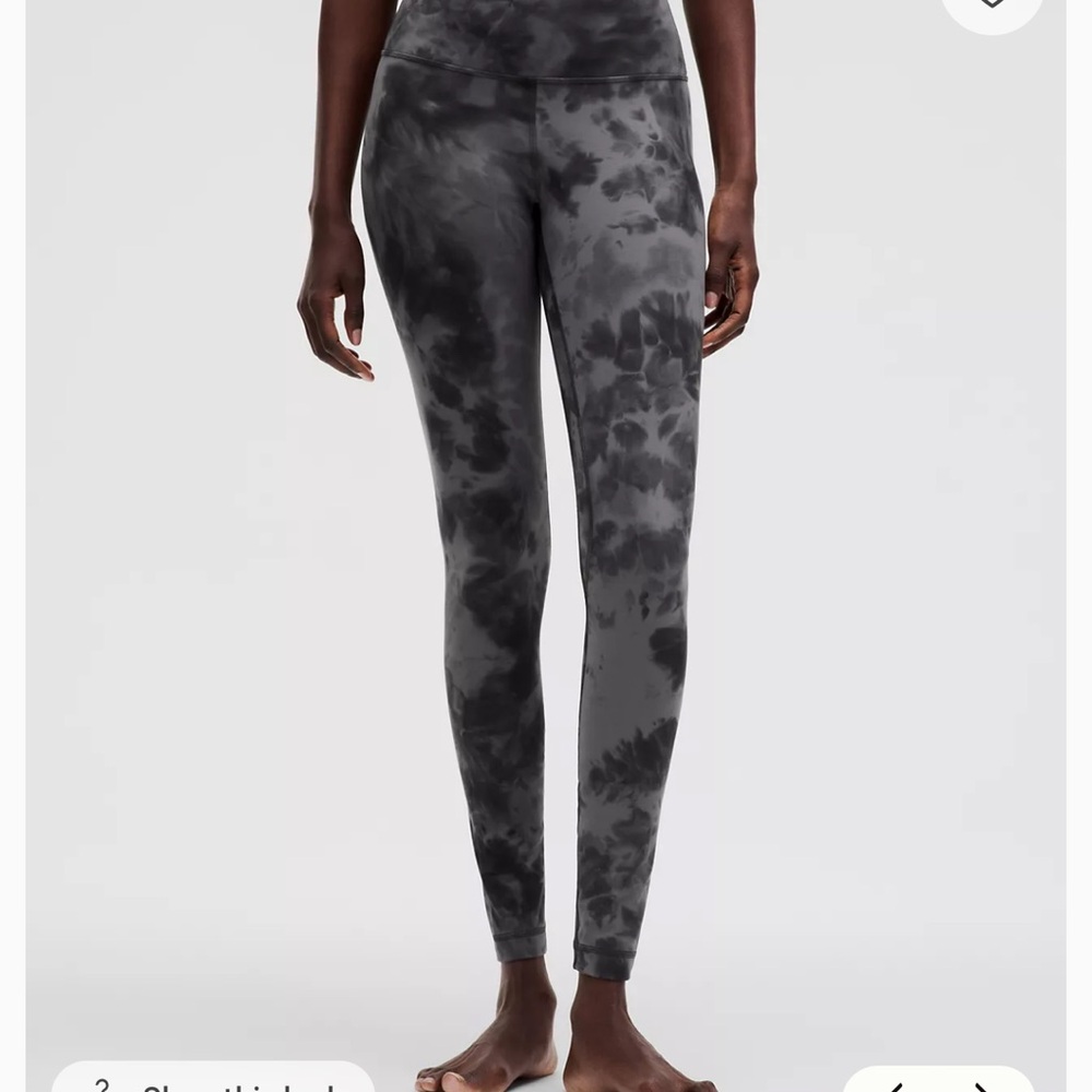 Lululemon Athletica Align™ high rise diamond dye graphite grey 28” Leggings